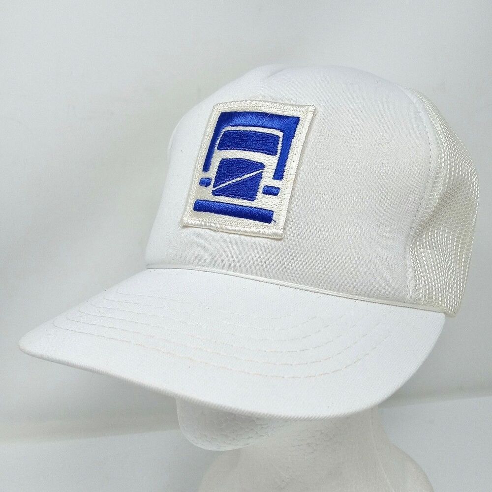 Vintage Volvo Trucker Patch Hat Cap Adjustable Snapback Trucking Racing Mesh